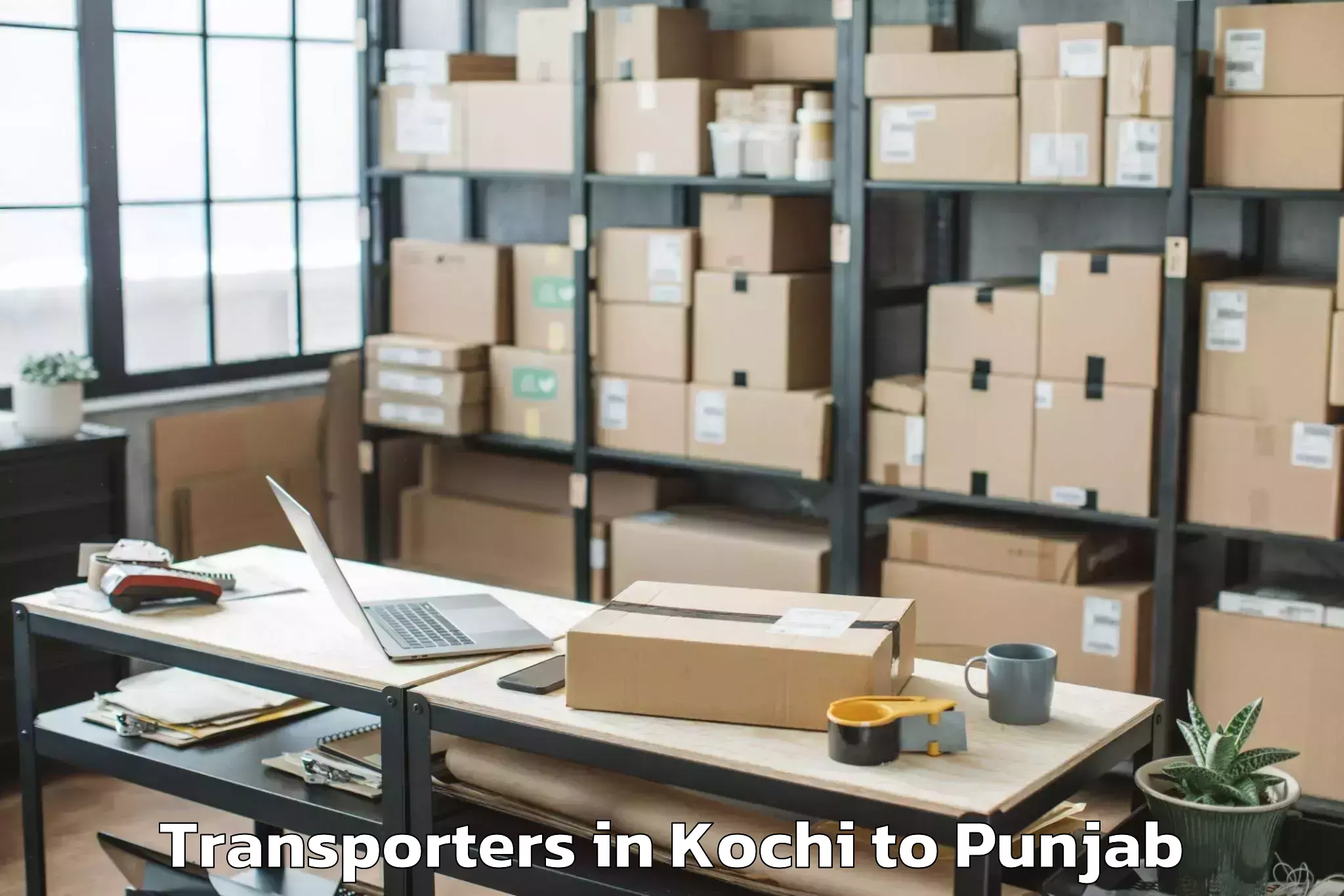 Top Kochi to Gna University Phagwara Transporters Available